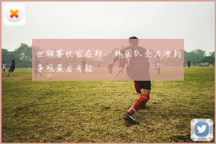 世锦赛收官在即，韩国队全力冲刺争冠最后考验